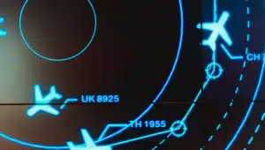 Aviões em radar aéreo